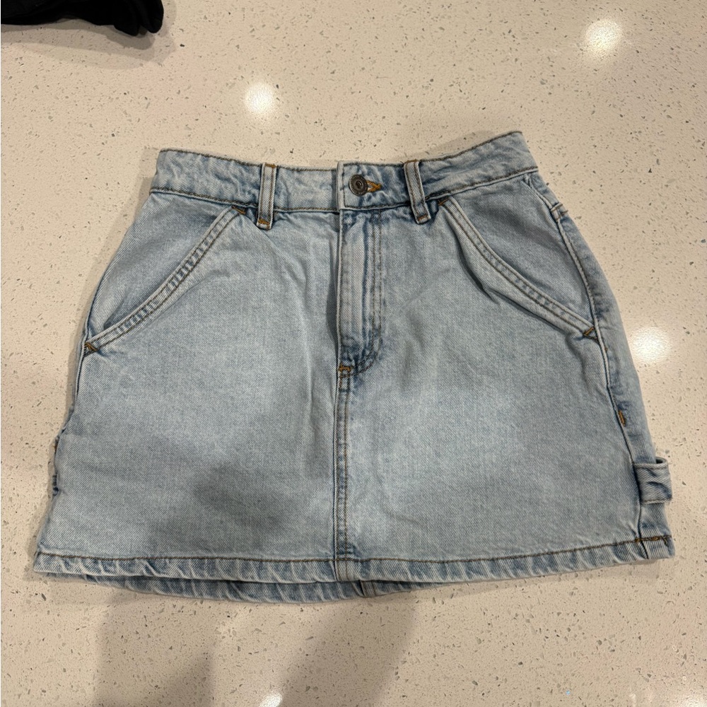 Cotton On Light Blue Denim Mini Skirt